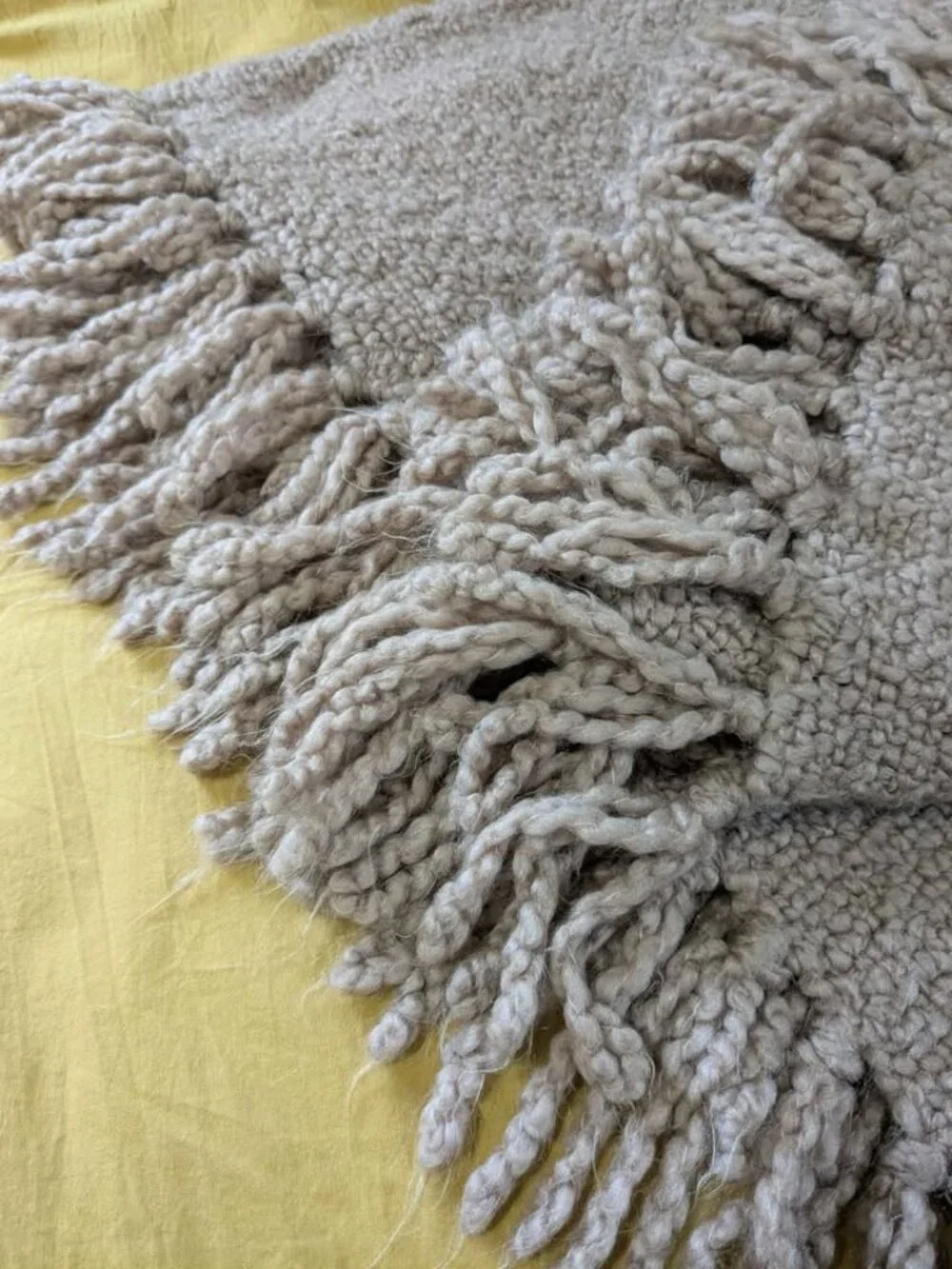 Potterybarn woven fringe throw 50